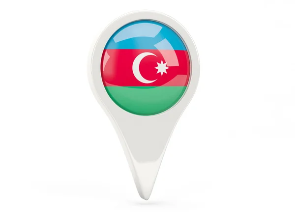 Round flag icon of azerbaijan — Stock Photo, Image