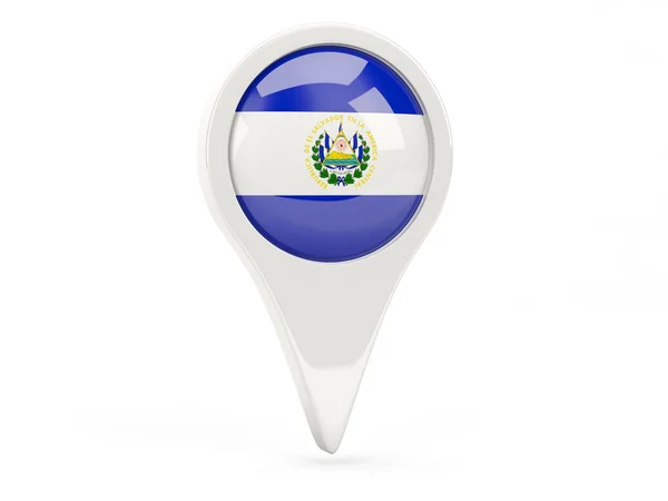 Значок круглого флага Сальвадора — стоковое фото
