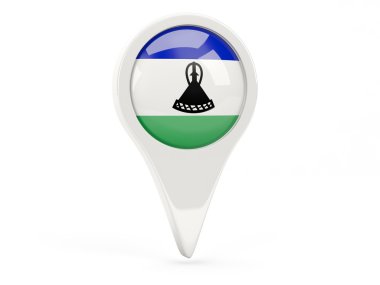 lesotho yuvarlak bayrak simgesini
