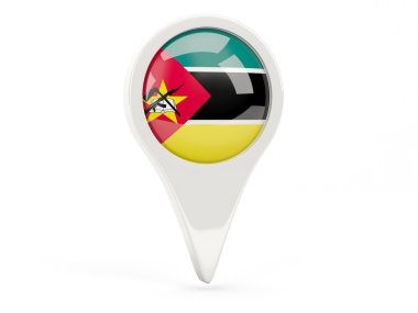 Mozambik yuvarlak bayrak simgesini