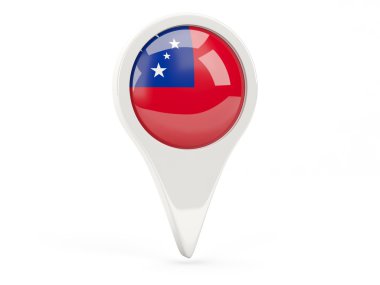 samoa yuvarlak bayrak simgesini