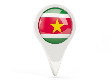 Surinam yuvarlak bayrak simgesini