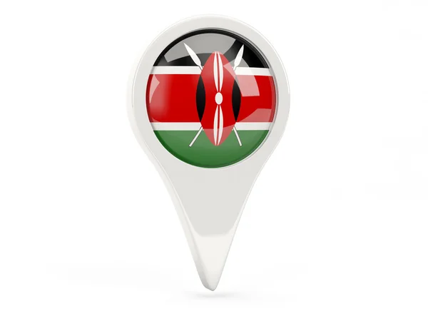 Round flag icon of kenya — Stock Photo, Image