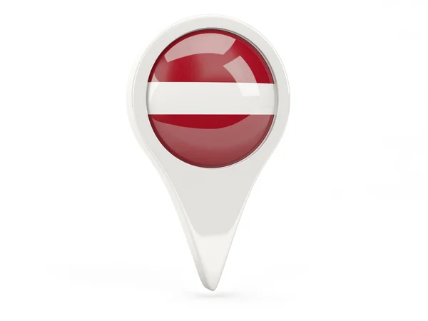 Round flag icon of latvia — Stock Photo, Image