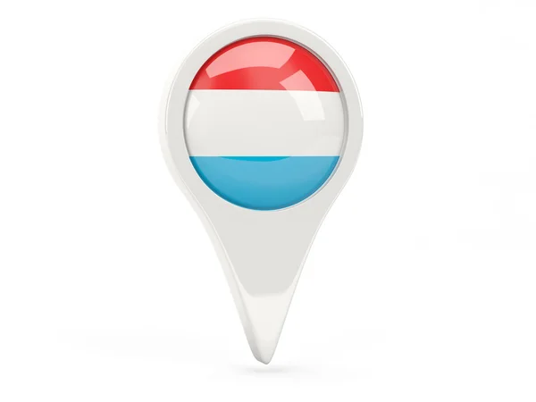 Round flag icon of luxembourg — Stock Photo, Image