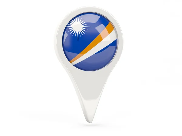 Round flag icon of marshall islands — Stock Photo, Image