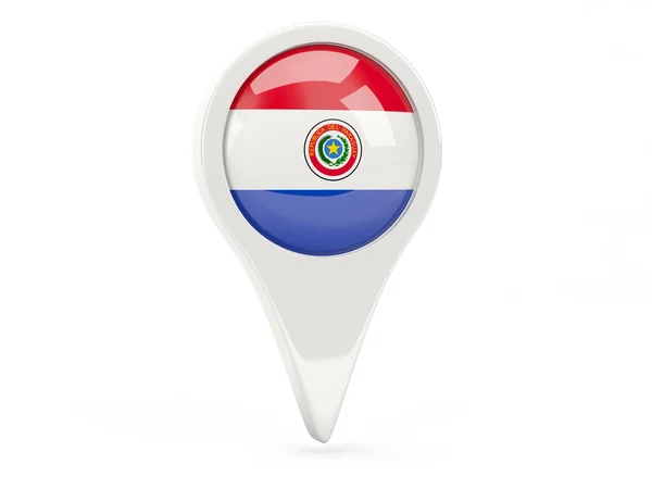 Round flag icon of paraguay — Stock Photo, Image