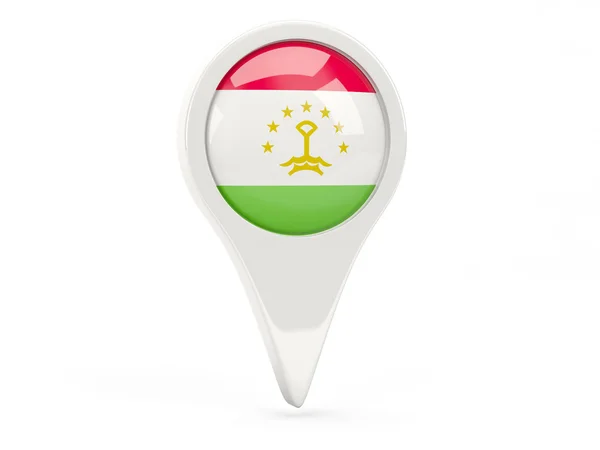 Round flag icon of tajikistan — Stock Photo, Image