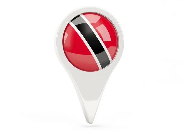 Round flag icon of trinidad and tobago — Stock Photo, Image