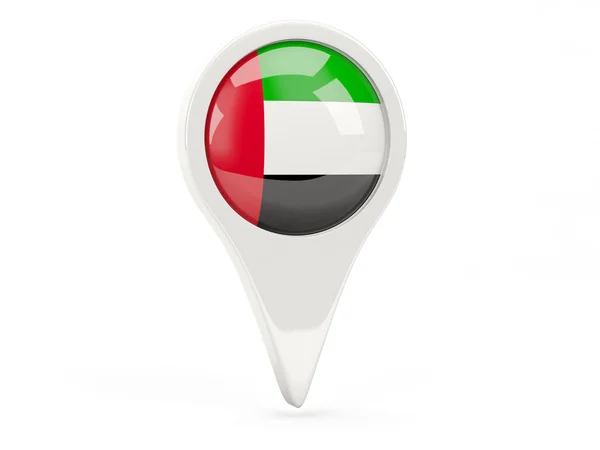Icono de bandera redonda de emiratos árabes unidos — Foto de Stock