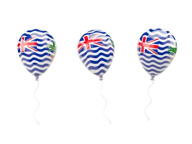 Britanya Hint Okyanusu Toprakları bayrağı ile Hava balonlar