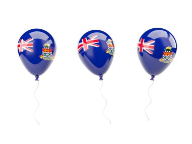 Hava balonları ile cayman Adaları bayrağı