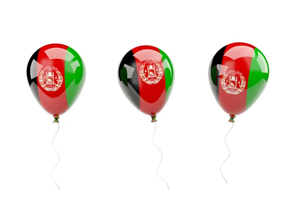 Lucht ballonnen met vlag van afghanistan — Stockfoto