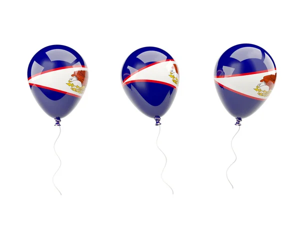 Ballons aériens avec drapeau des samoa américaines — Photo