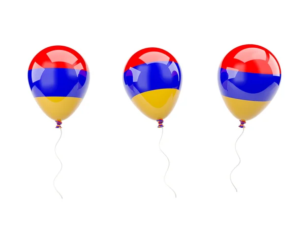 Globos de aire con bandera de armenia —  Fotos de Stock