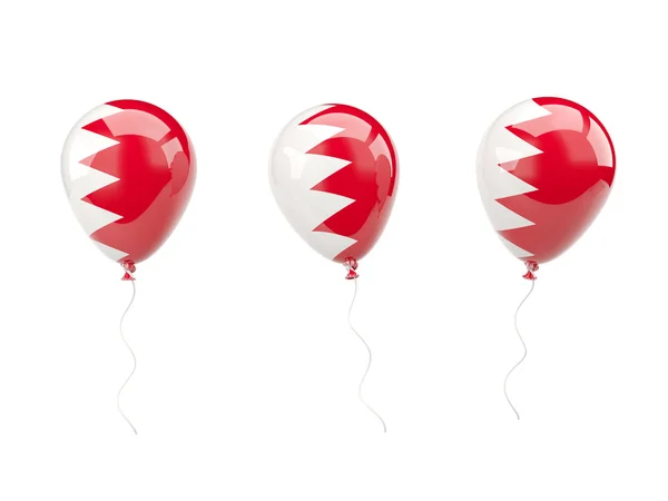 Ballons à air avec drapeau de bahreïn — Photo