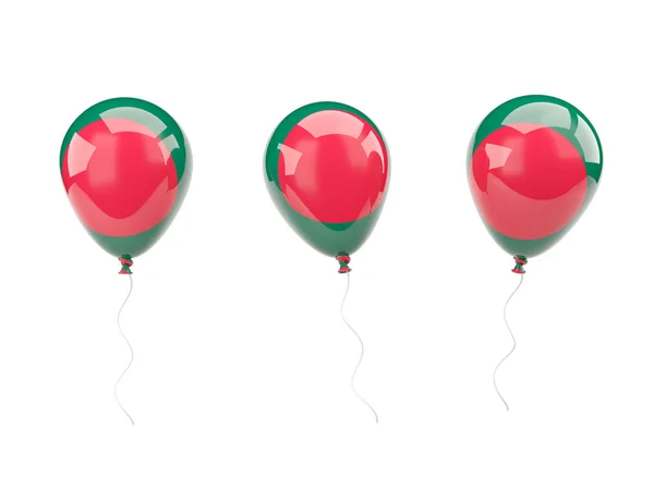 Lucht ballonnen met vlag van bangladesh — Stockfoto