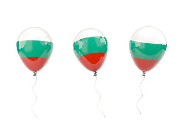 Balões de ar com bandeira de bulgaria — Fotografia de Stock