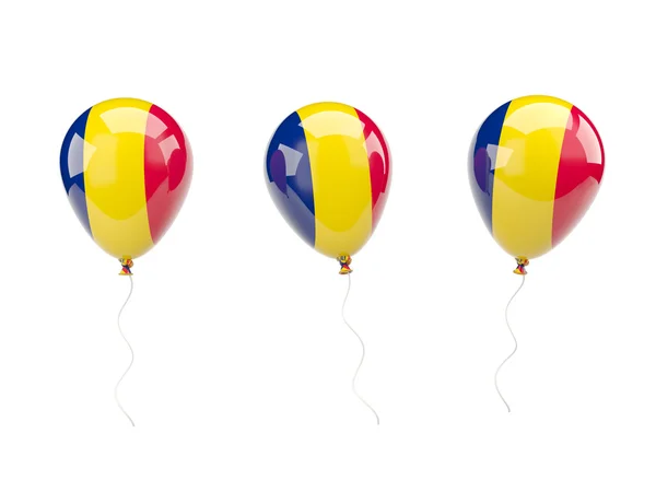 Air balloons with flag of chad — Stock Photo, Image