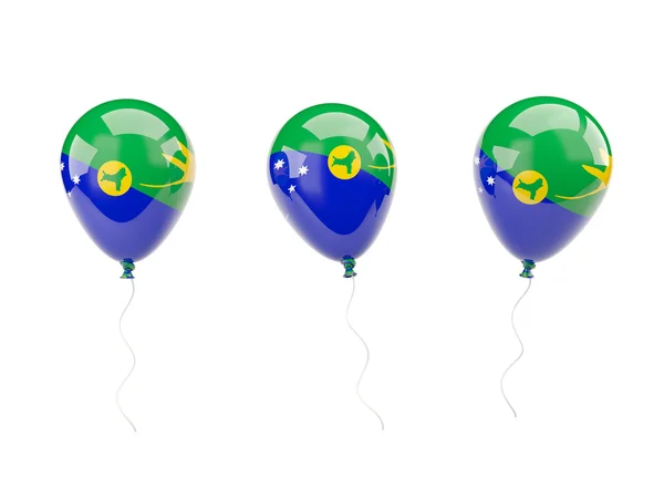 Globos de aire con bandera de la isla de Navidad —  Fotos de Stock