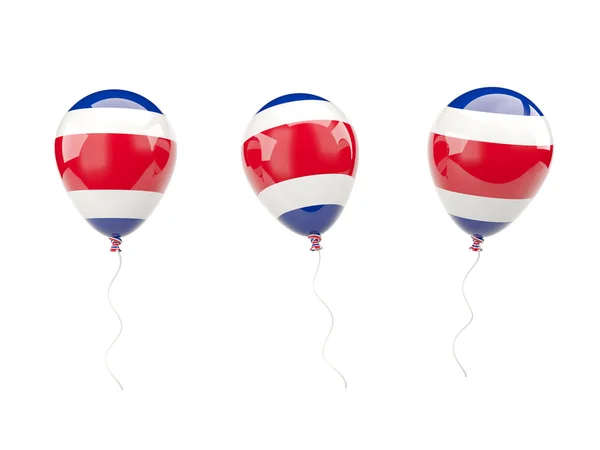 Balões de ar com bandeira de costa rica — Fotografia de Stock