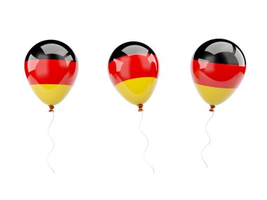 Hava balonları ile Almanya bayrağı