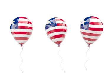 Liberya bayrağı ile Hava balonlar