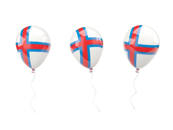 Globos aéreos con bandera de las islas Feroe — Foto de Stock