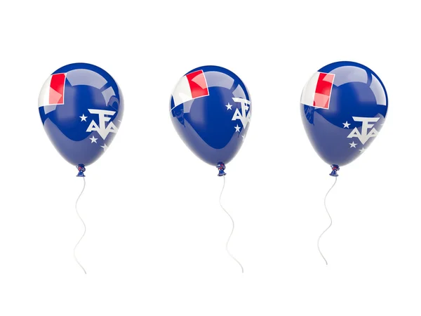 Air ballonger med flagga Franska sydterritorierna — Stockfoto