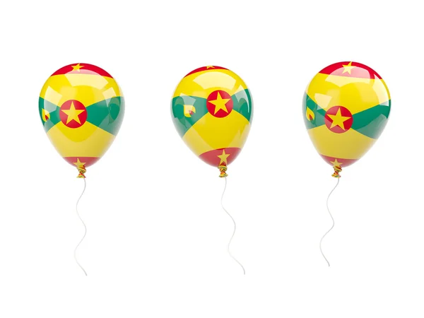 Balões de ar com bandeira de granada — Fotografia de Stock