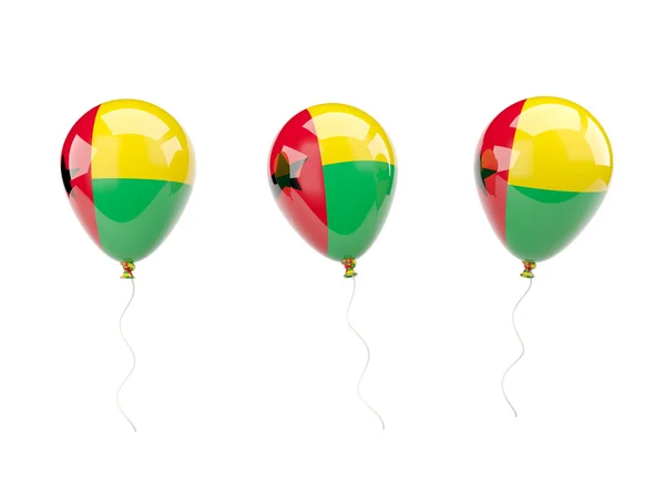 Ballons à air avec drapeau de Guinée-Bissau — Photo