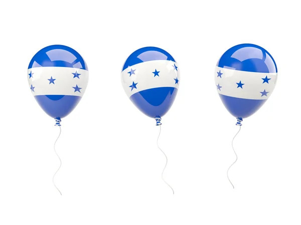 Воздушные шары с флагом Гондураса — стоковое фото