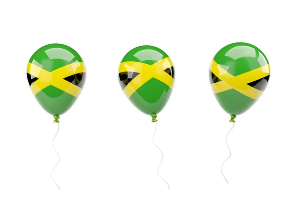 Ballons à air avec drapeau de jamaica — Photo