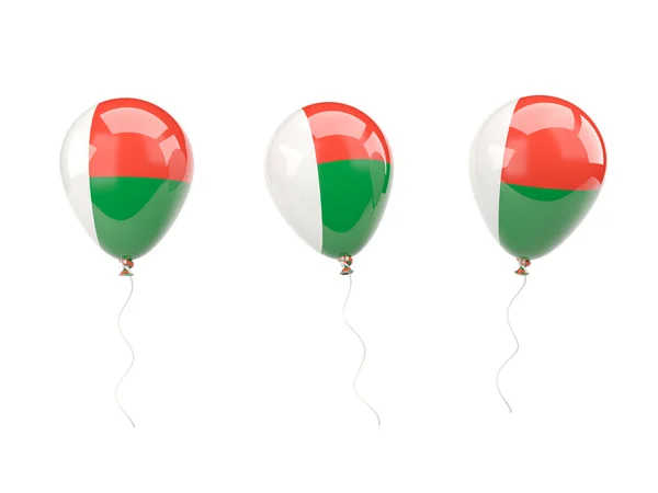 Globos de aire con bandera de madagascar —  Fotos de Stock