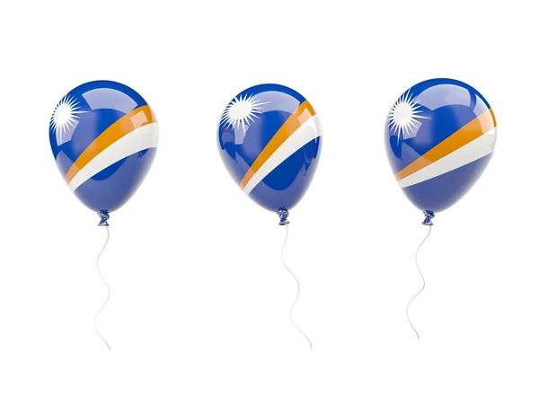 Air balloons with flag of marshall islands — Stock Photo, Image