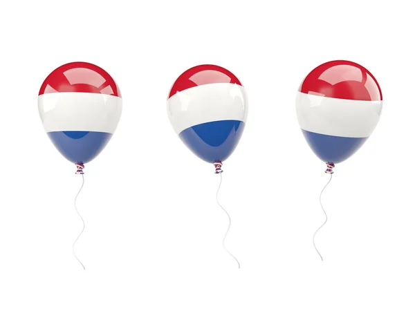 Globos de aire con bandera de los Países Bajos — Foto de Stock