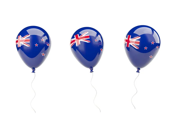 Globos de aire con bandera de Nueva Zelanda —  Fotos de Stock