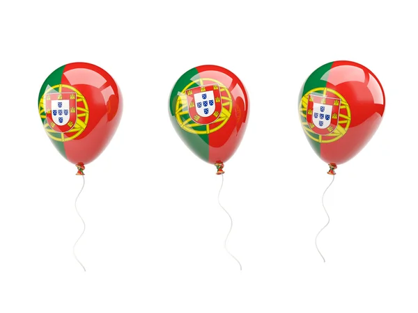 Palloncini d'aria con bandiera di Portogallo — Foto Stock