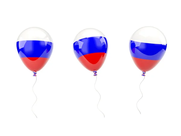 Воздушные шары с флагом России — стоковое фото
