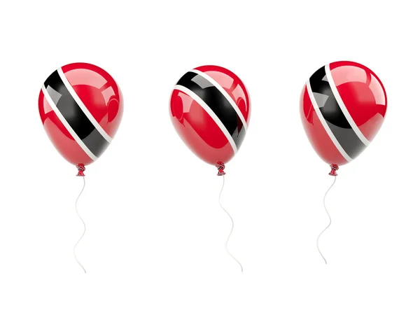 Ballons à air avec drapeau de Trinidad et tobago — Photo