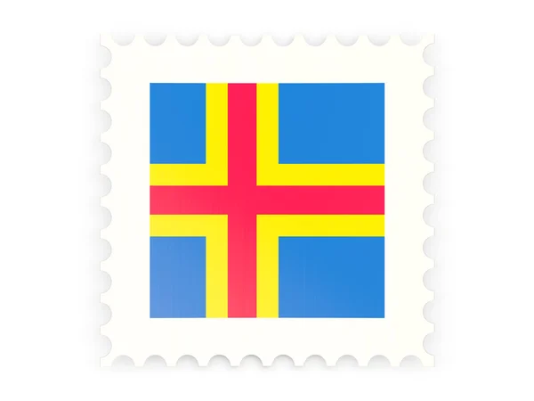 奥兰群岛的邮票图标 — 图库照片