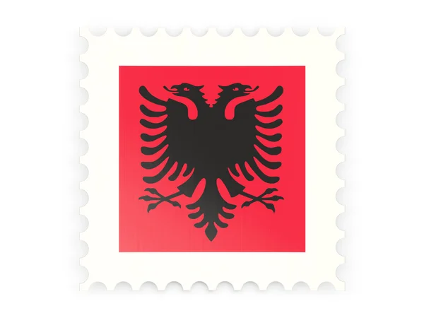 Icona timbro postale di albania — Foto Stock