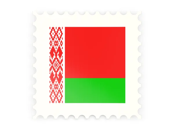 Beyaz Rusya'nın posta pulu simgesi — Stok fotoğraf