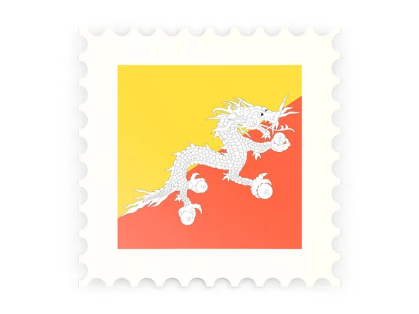 Postage stamp pictogram van bhutan — Stockfoto