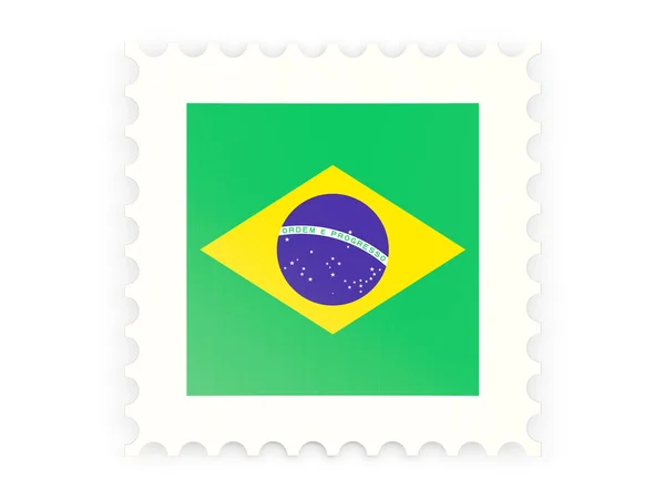 Ícone de selo postal do brasil — Fotografia de Stock