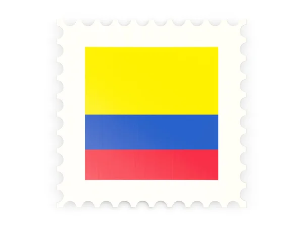 Ícone de selo postal da colômbia — Fotografia de Stock