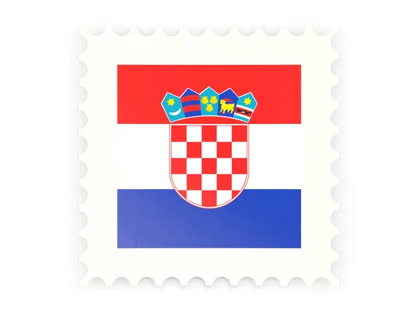 Postage stamp pictogram van Kroatië — Stockfoto