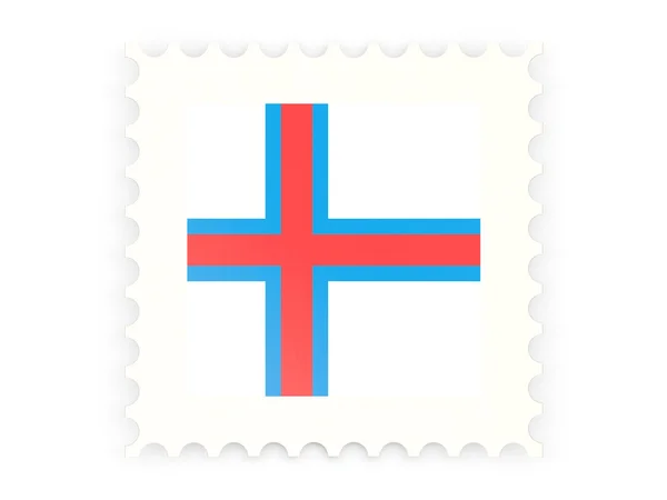 Faroe Adaları'nın posta pulu simgesi — Stok fotoğraf