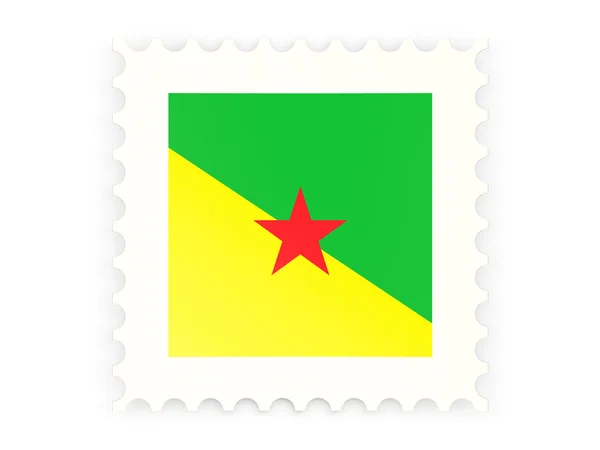 Postage stamp icon of french guiana — Stock Photo, Image