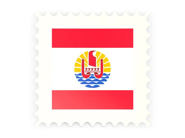 Postage stamp icon of french polynesia — Stock Photo, Image